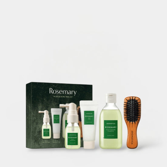 Aromatica Rosemary Scalping Trial Kit (4pcs) مجموعة تجربة فروة الرأس من أروماتيكا روزماري - Princess Cosmetics Qatar