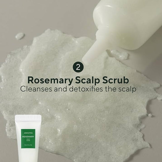 Aromatica Rosemary Scalping Trial Kit (4pcs) مجموعة تجربة فروة الرأس من أروماتيكا روزماري - Princess Cosmetics Qatar
