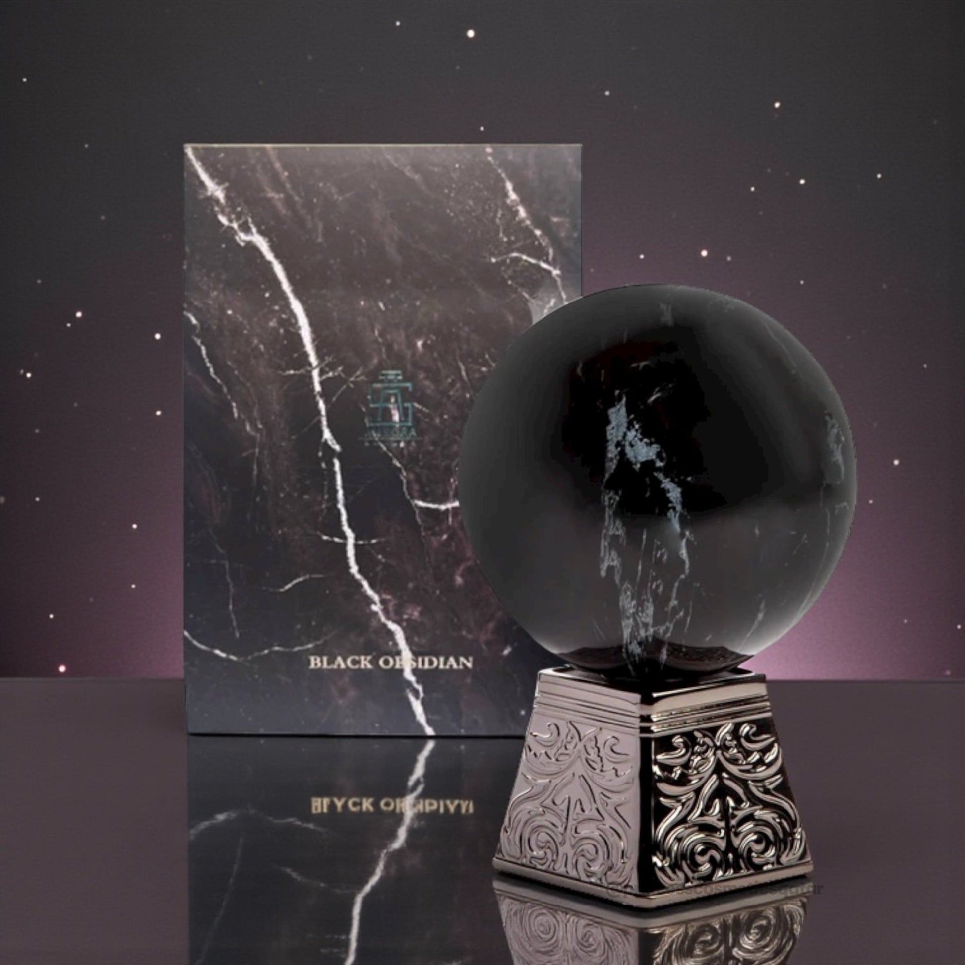 Aurora Scents Black Obsidian 100ml عطر أورورا سينتس من حجر الأوبسيديان الأسود - Princess Cosmetics Qatar