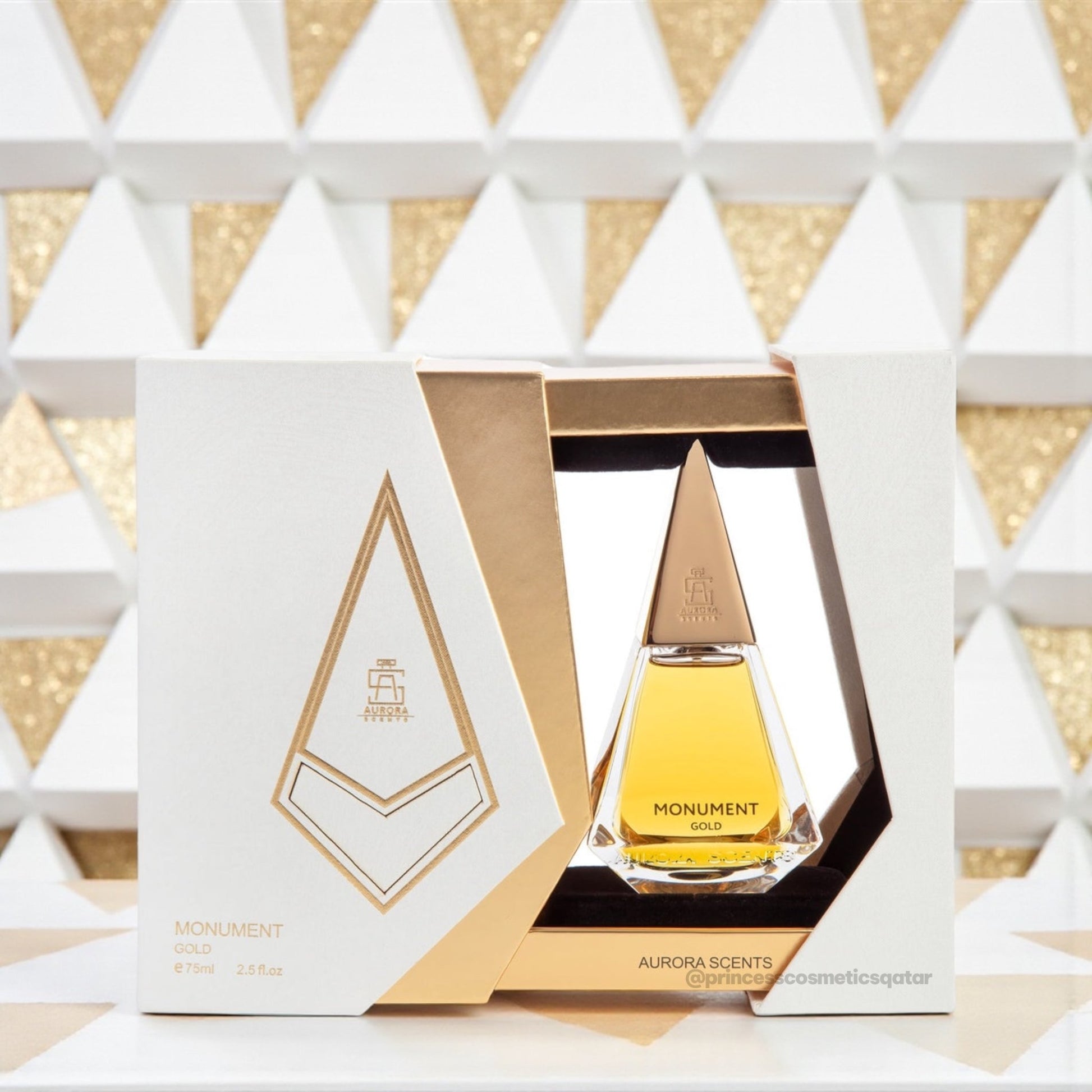 Aurora Scents Monument GOLD 75ml عطر أورورا سينتس مونومنت جولد - Princess Cosmetics Qatar