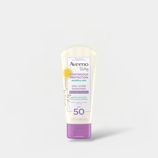 Aveeno Baby Continuous Protection Sensitive Skin Lotion لوشن أفينو بيبي للحماية المستمرة للبشرة الحساسة - Princess Cosmetics Qatar