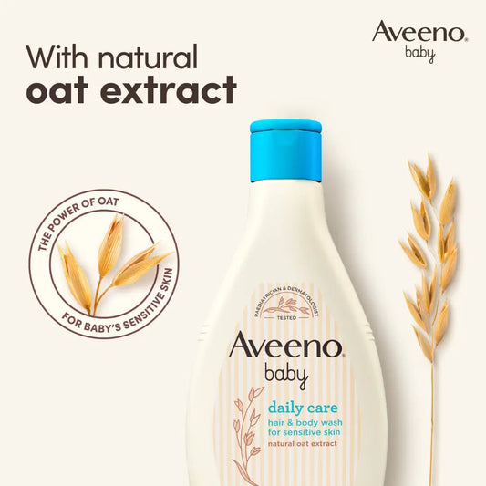Aveeno Baby Daily Care Hair & Body Wash غسول أفينو بيبي للعناية اليومية بالشعر والجسم - Princess Cosmetics Qatar