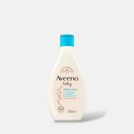 Aveeno Baby Day Care 2 - in - 1 Shampoo & Conditioner 250ml شامبو وبلسم أفينو بيبي داي كير 2 في 1 - Princess Cosmetics Qatar