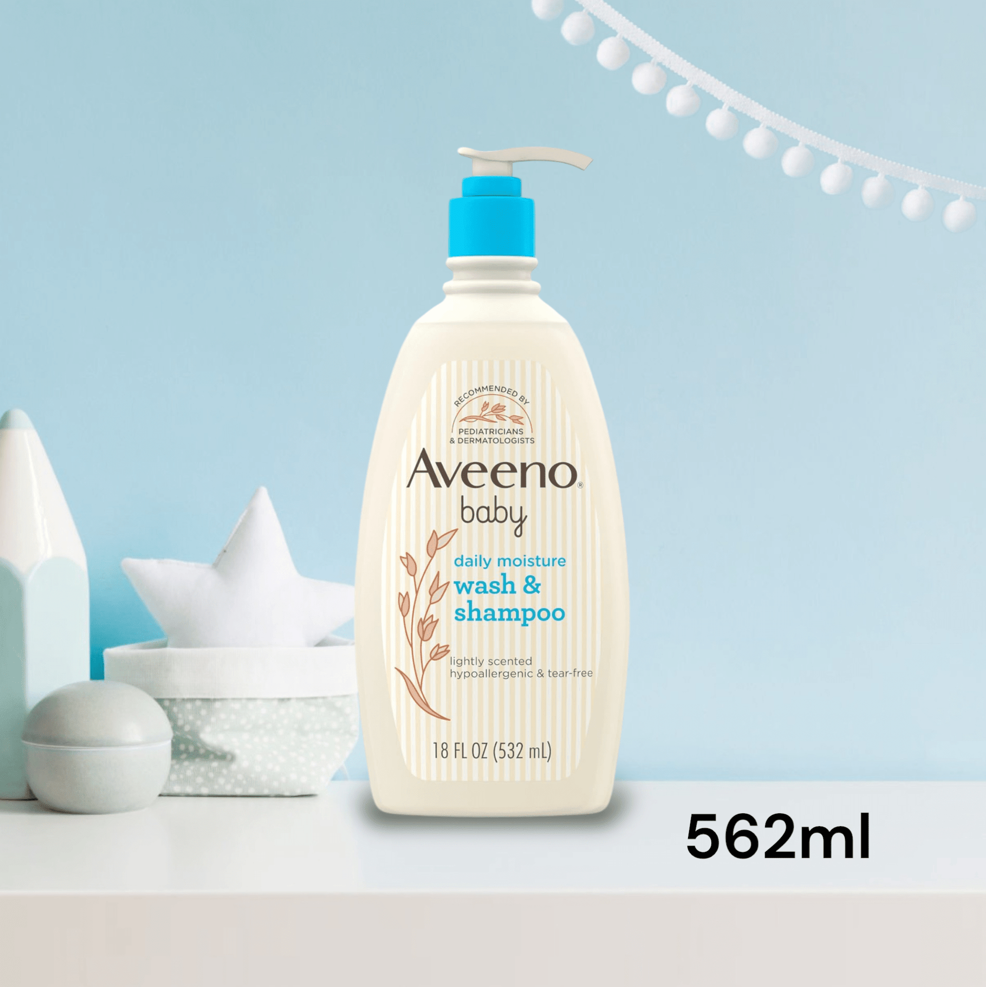 Aveeno Baby Moisture Lotion | Wash & Shampoo (3 option). لوشن ترطيب الأطفال من أفينو | غسول وشامبو (3 خيارات) - Princess Cosmetics Qatar