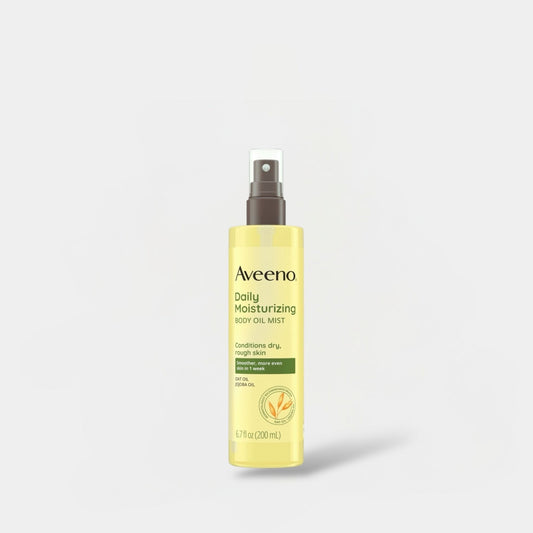 Aveeno Daily Moisturizing Body Oil Mist with Oat Oil 200ml رذاذ زيت الجسم المرطب اليومي من أفينو بزيت الشوفان - Princess Cosmetics Qatar