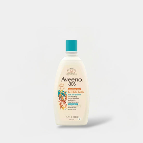 Aveeno KIDS Sensitive Skin Bubble Bath 568ml أفينو كيدز حمام فقاعات البشرة الحساسة - Princess Cosmetics Qatar