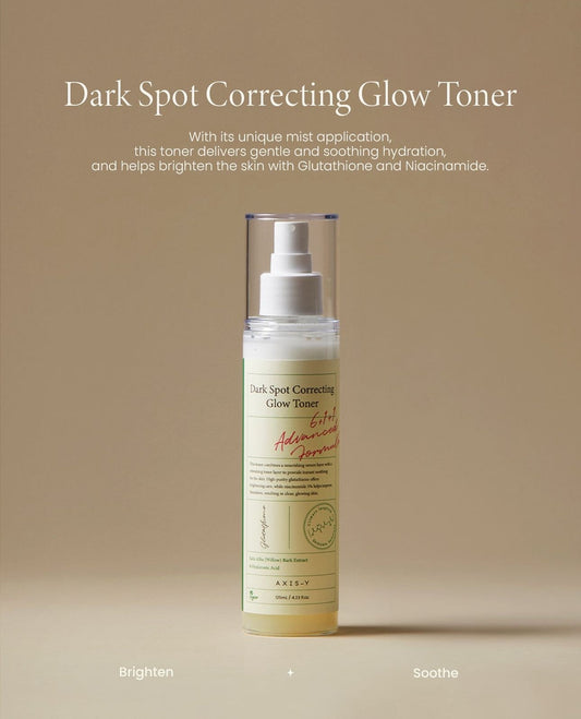 Axis - Y Dark Spot Correcting Glow Toner 125ml. Axis - Y تونر تصحيح البقع الداكنة المتوهج - Princess Cosmetics Qatar