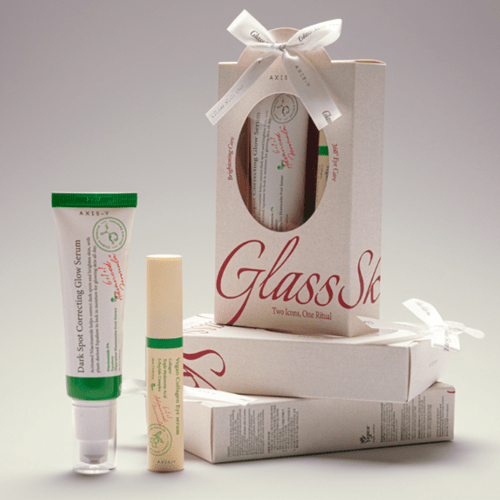 Axis - Y Glass Skin Duo Set (2pcs) مجموعة أكسيس - واي جلاس سكين ديو - Princess Cosmetics Qatar