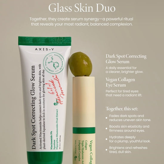 Axis - Y Glass Skin Duo Set (2pcs) مجموعة أكسيس - واي جلاس سكين ديو - Princess Cosmetics Qatar