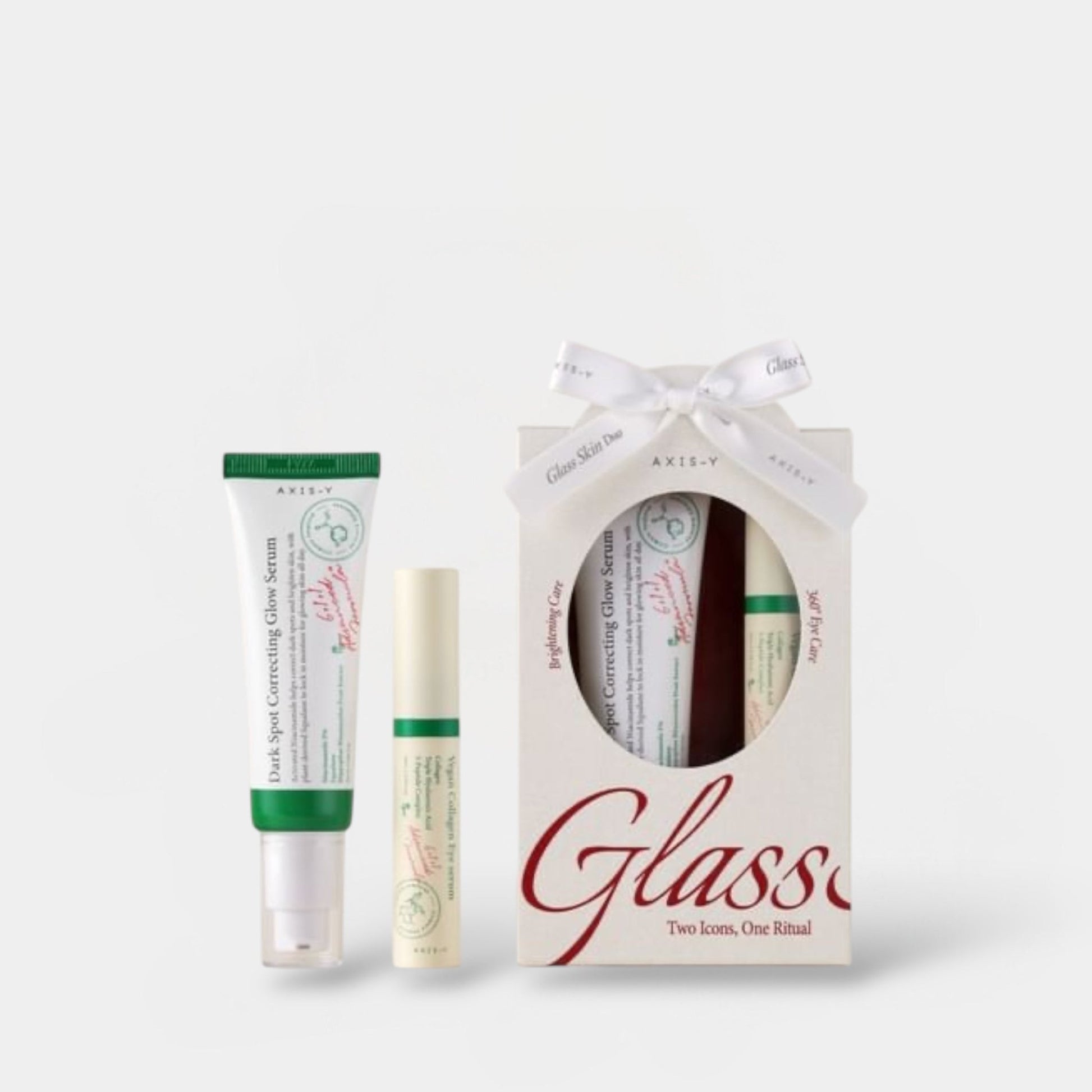 Axis - Y Glass Skin Duo Set (2pcs) مجموعة أكسيس - واي جلاس سكين ديو - Princess Cosmetics Qatar