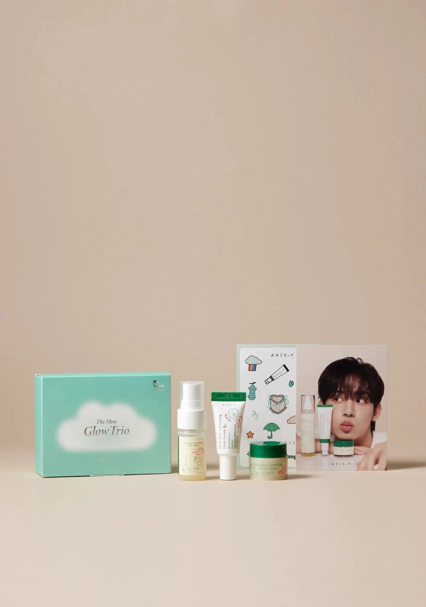 Axis - Y The Mini Glow Trio Set (3pcs) مجموعة ثلاثي متوهج صغير من Axis - Y - Princess Cosmetics Qatar