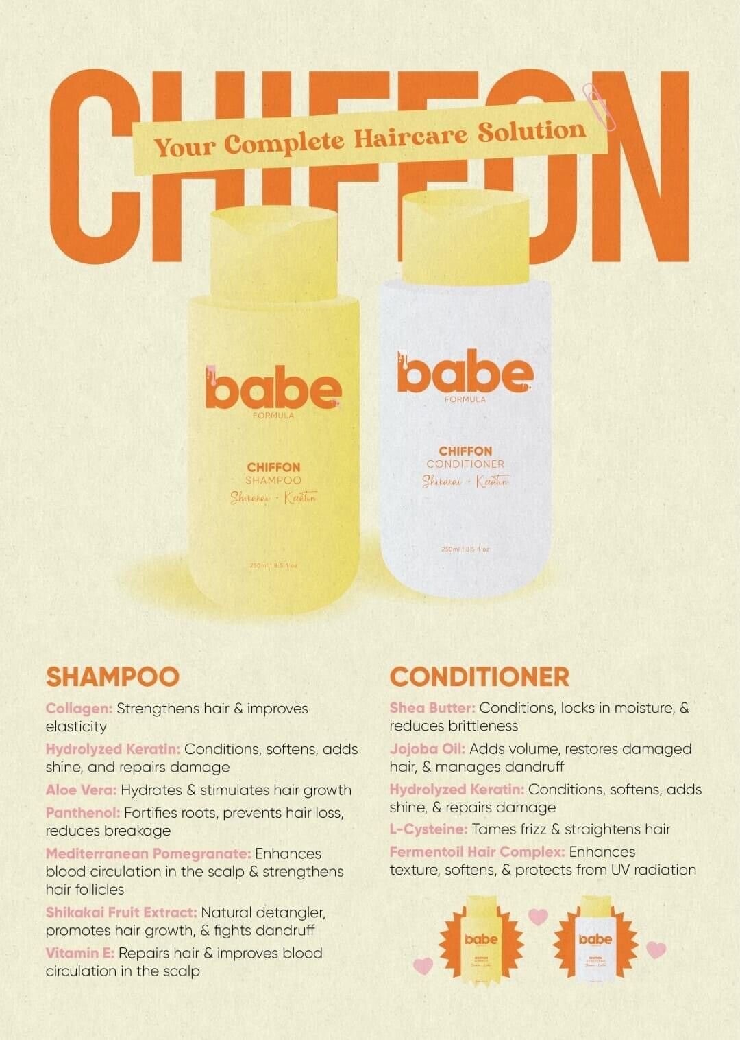 Babe Formula Chiffon Line 250ml. بيبي فورميولا شيفون لاين 250 مل - Princess Cosmetics Qatar