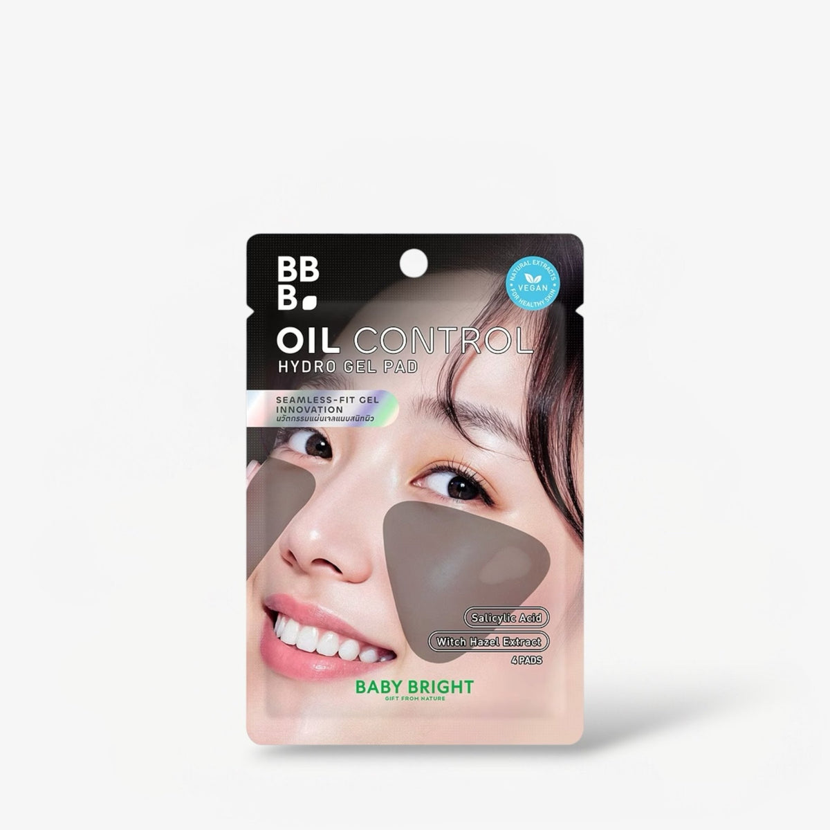 Baby Bright Oil Control Hydro Gel Pad (4 Pads) وسادة هيدروجيل للتحكم في الزيت من بيبي برايت - Princess Cosmetics Qatar