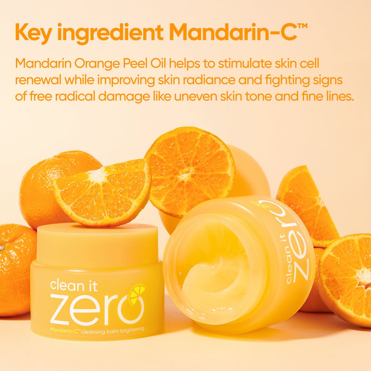 Banila Co Clean It Zero Mandarin-C Cleansing Balm 100ml بلسم التنظيف بانيلا كو كلين إت زيرو ماندرين-سي - Princess Cosmetics Qatar