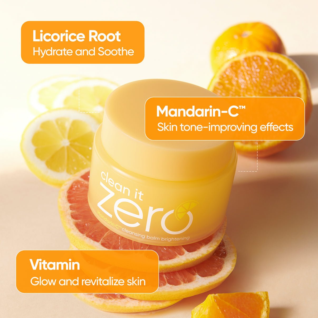 Banila Co Clean It Zero Mandarin-C Cleansing Balm 100ml بلسم التنظيف بانيلا كو كلين إت زيرو ماندرين-سي - Princess Cosmetics Qatar