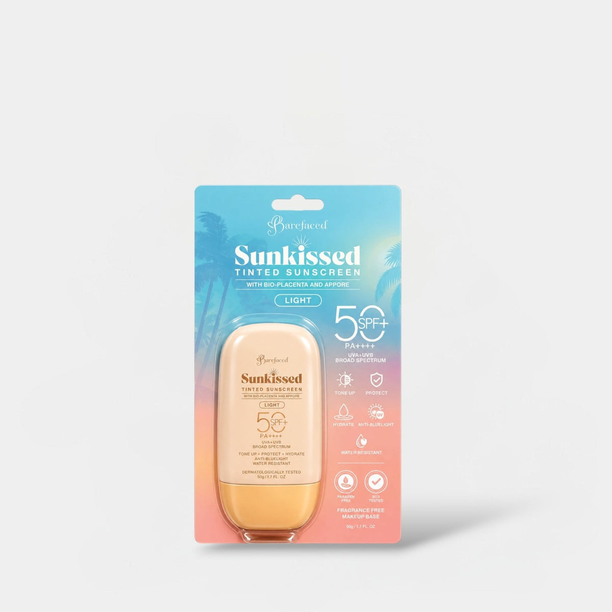 Barefaced Tinted Sunscreen 50g واقي شمس ملون بيرفيسد - Princess Cosmetics Qatar