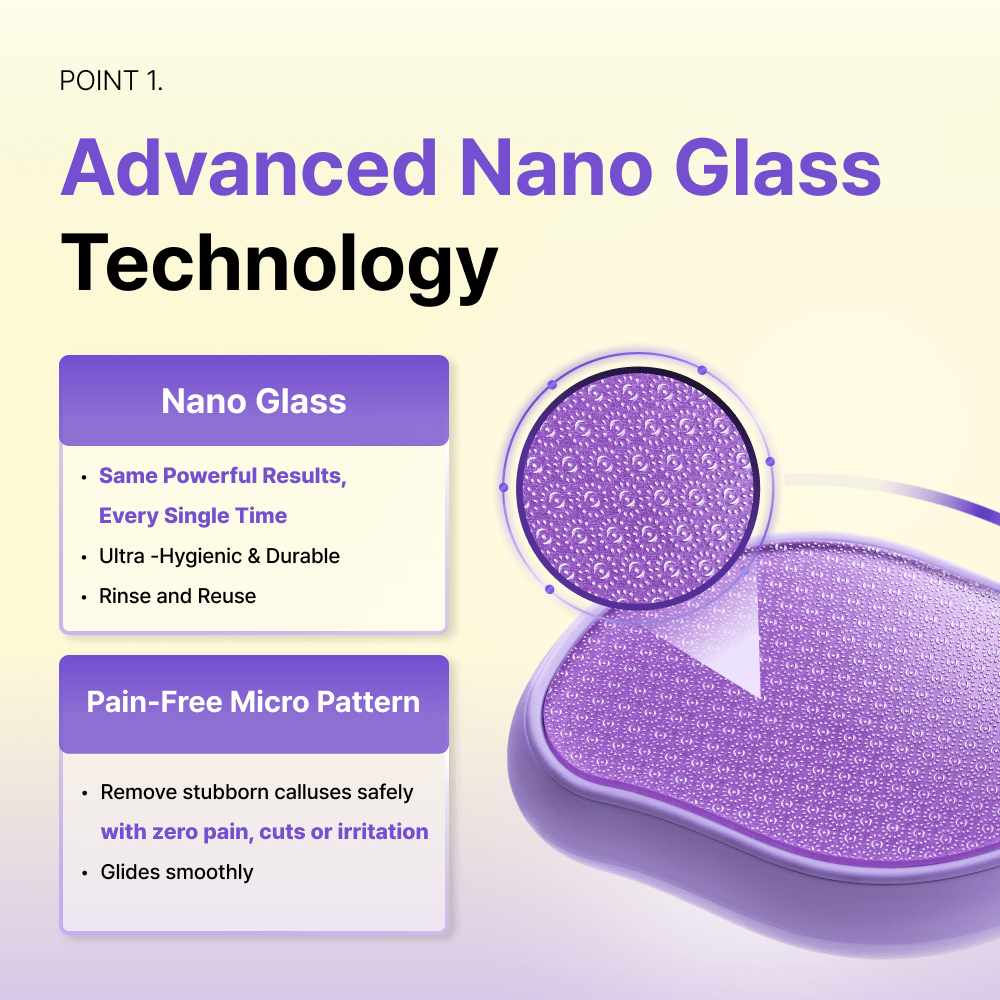 Baren Magic Glass Stone Foot File مبرد القدم الحجري الزجاجي السحري من بارين - Princess Cosmetics Qatar