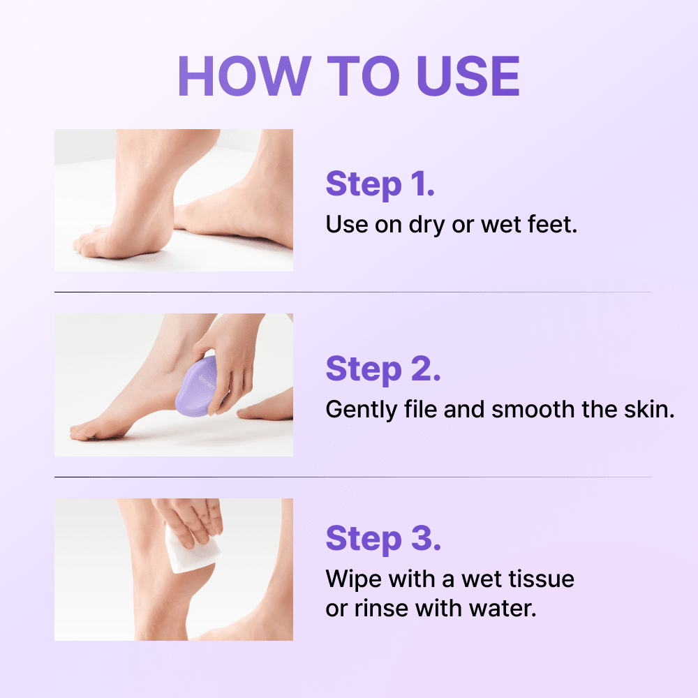 Baren Magic Glass Stone Foot File مبرد القدم الحجري الزجاجي السحري من بارين - Princess Cosmetics Qatar