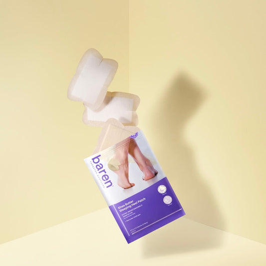 Baren Shea Butter Sleeping Heel Patch (5 Pairs) رقعة الكعب النائمة بزبدة الشيا من بارين - Princess Cosmetics Qatar