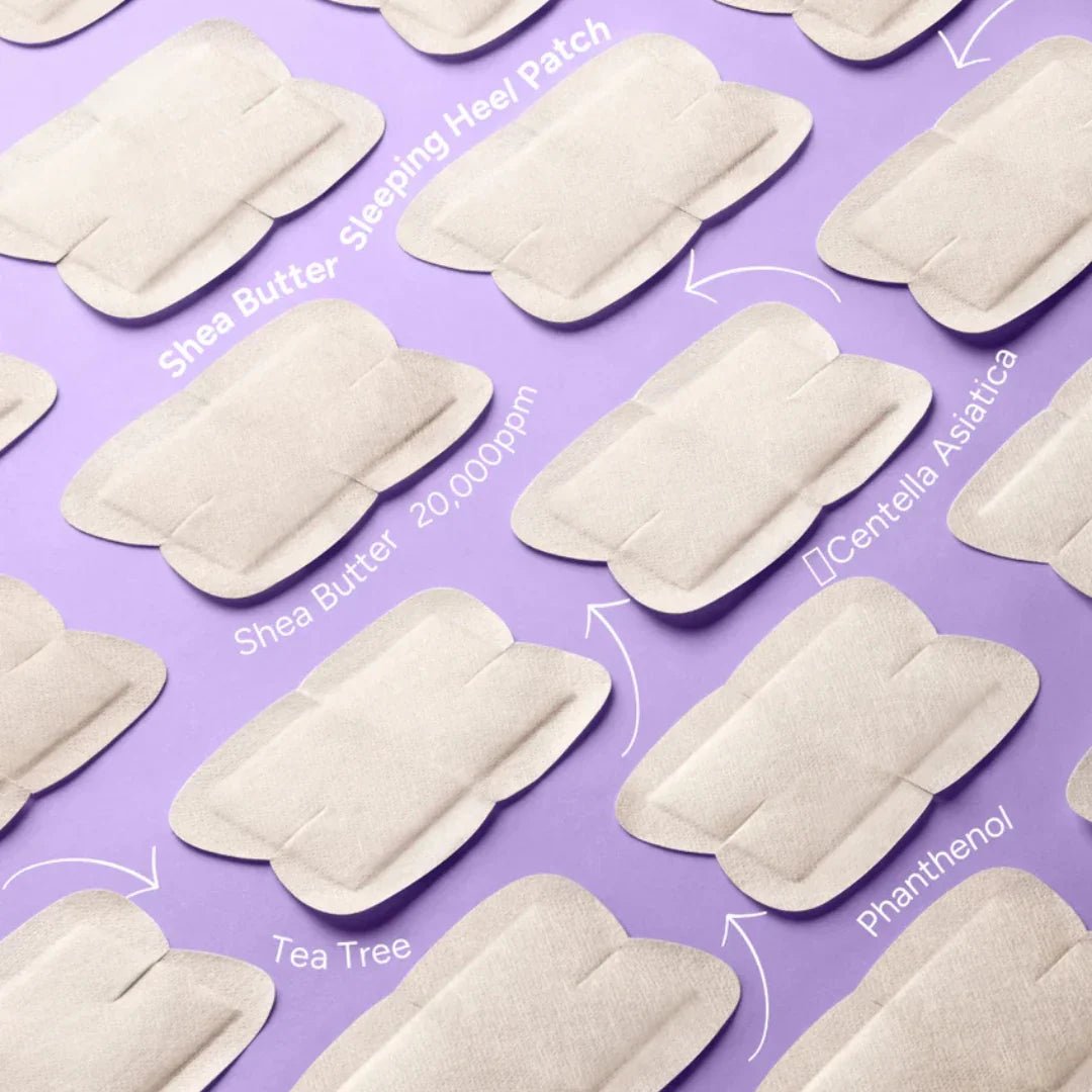 Baren Shea Butter Sleeping Heel Patch (5 Pairs) رقعة الكعب النائمة بزبدة الشيا من بارين - Princess Cosmetics Qatar