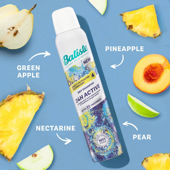 Batiste Dry Shampoo 24H Active 200ml باتيست شامبو جاف أكتيف 24 ساعة - Princess Cosmetics Qatar
