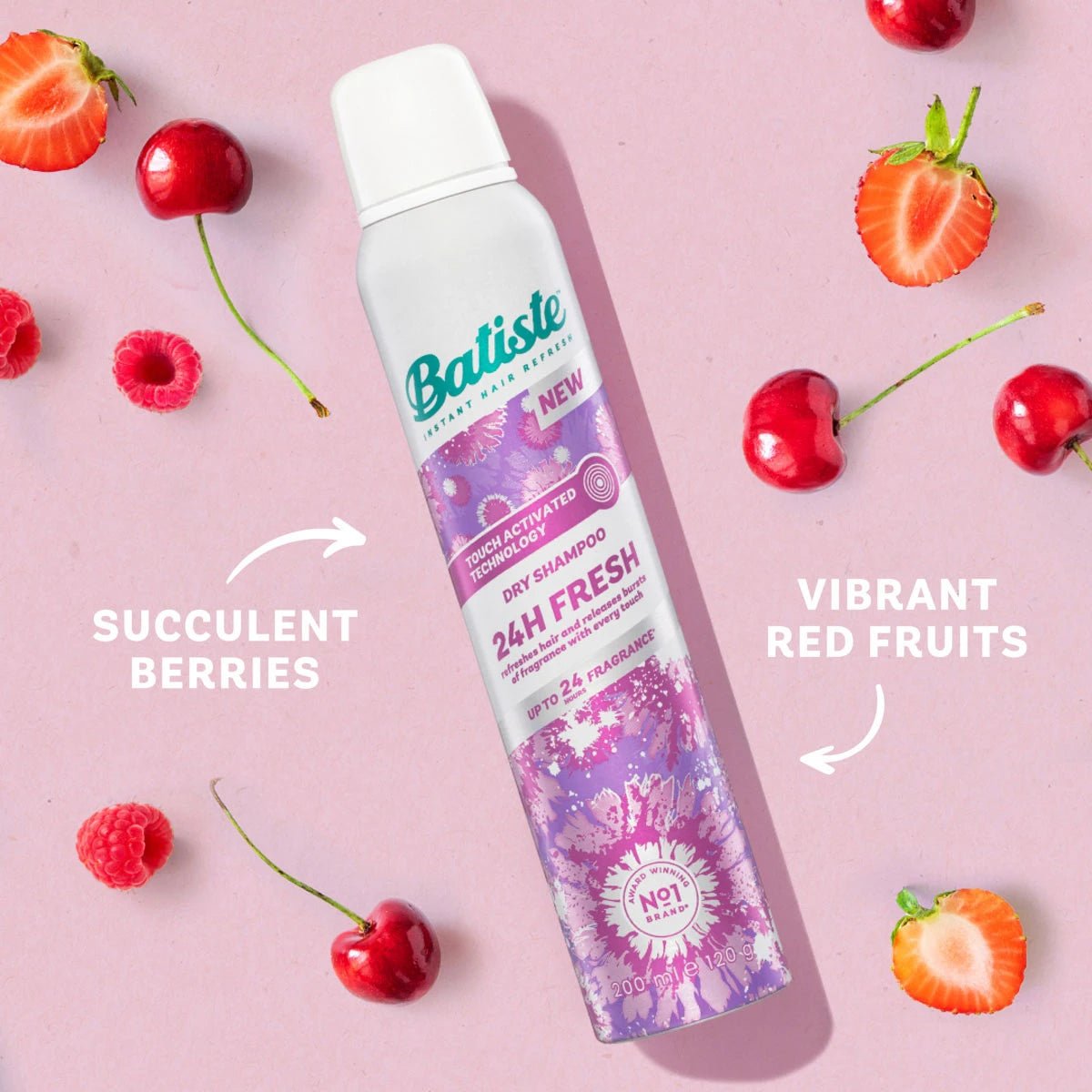 Batiste Dry Shampoo 24H Fresh 200ml شامبو باتيست الجاف "انتعاش يدوم 24 ساعة" - Princess Cosmetics Qatar