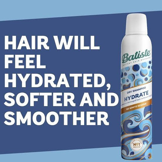 Batiste Dry Shampoo - Hydrate 200ml شامبو باتيست الجاف - ترطيب - Princess Cosmetics Qatar