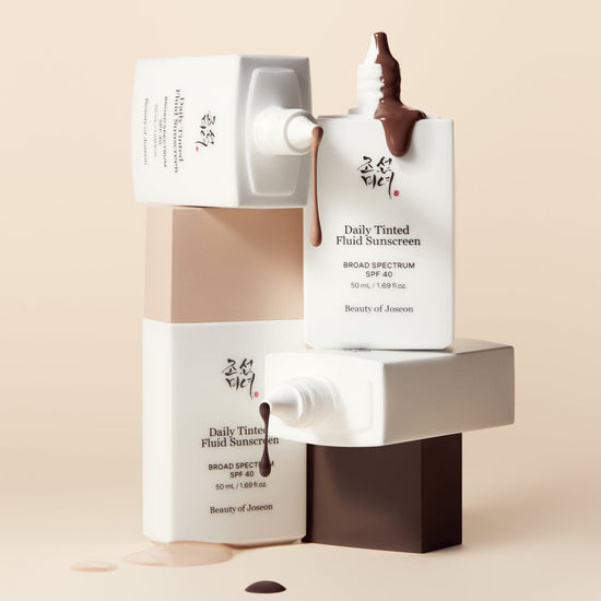 Beauty of Joseon Daily Tinted Fluid Sunscreen SPF40 50ml واقي الشمس السائل الملون اليومي من بيوتي أوف جوسون بعامل حماية من الشمس SPF40 - Princess Cosmetics Qatar