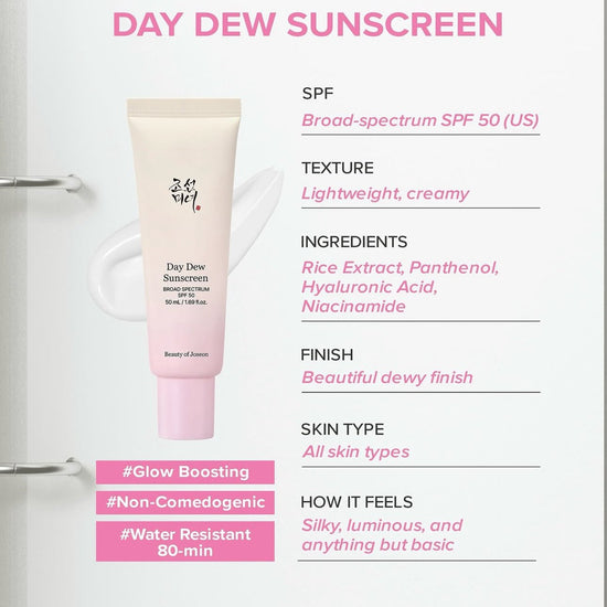 Beauty of Joseon Day Dew Sunscreen 50ml جمال جوسون داي ديو واقي الشمس - Princess Cosmetics Qatar