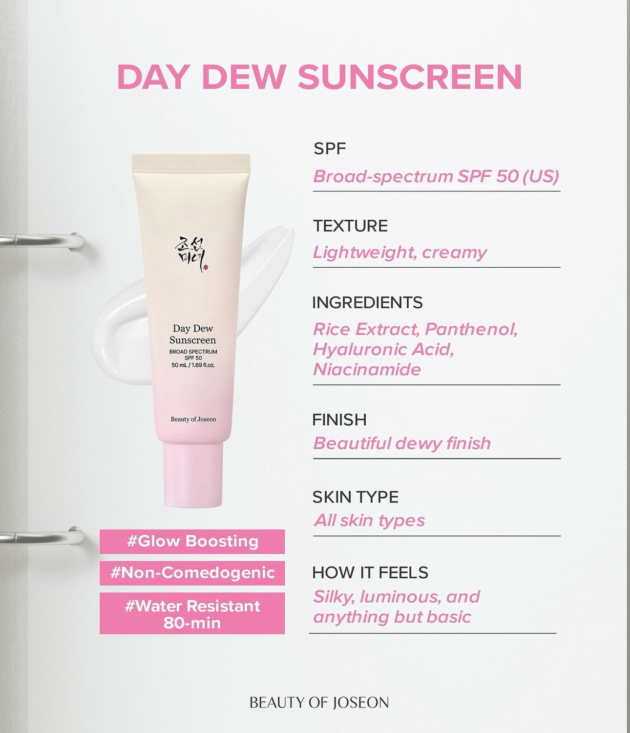 Beauty of Joseon Day Dew Sunscreen 50ml جمال جوسون داي ديو واقي الشمس - Princess Cosmetics Qatar
