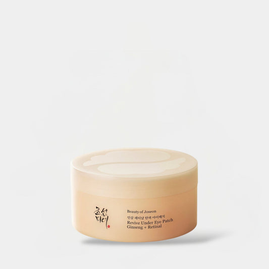 Beauty of Joseon Revive Under Eye Patch: Ginseng + Retinal (60 Patches) رقعة تحت العين من "جمال جوسون ريفايف": الجينسنغ والشبكية - Princess Cosmetics Qatar