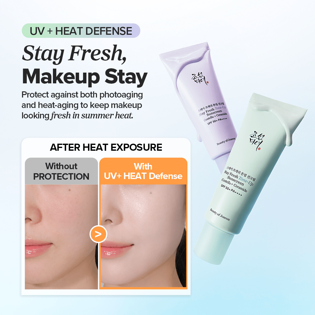 Beauty of Joseon Stay Fresh Tone-Up Sunscreen - Green 50ml واقي الشمس بيوتي أوف جوسون ستاي فريش تون أب - أخضر - Princess Cosmetics Qatar