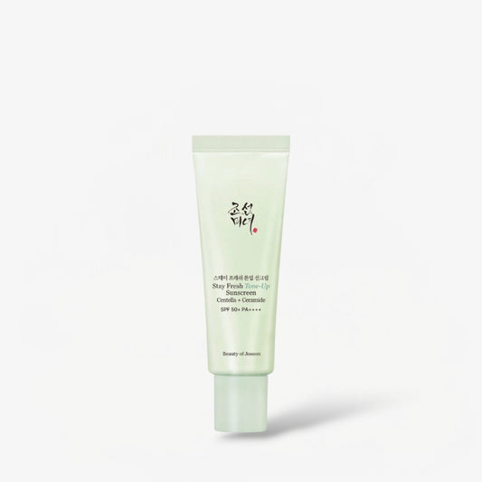 Beauty of Joseon Stay Fresh Tone-Up Sunscreen - Green 50ml واقي الشمس بيوتي أوف جوسون ستاي فريش تون أب - أخضر - Princess Cosmetics Qatar