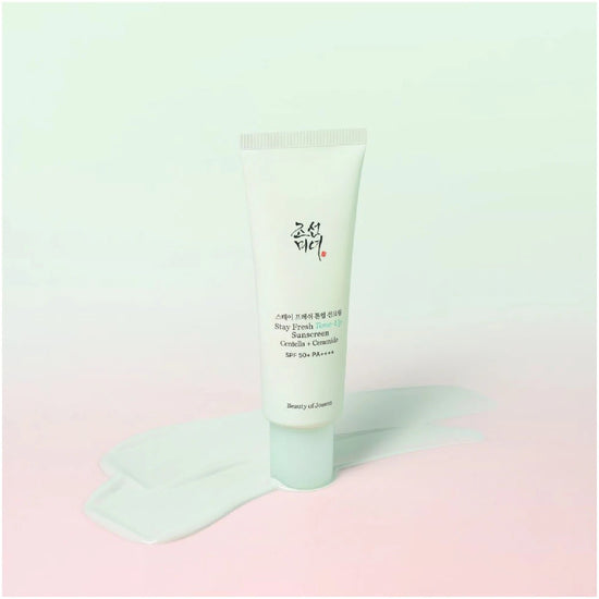 Beauty of Joseon Stay Fresh Tone-Up Sunscreen - Green 50ml واقي الشمس بيوتي أوف جوسون ستاي فريش تون أب - أخضر - Princess Cosmetics Qatar