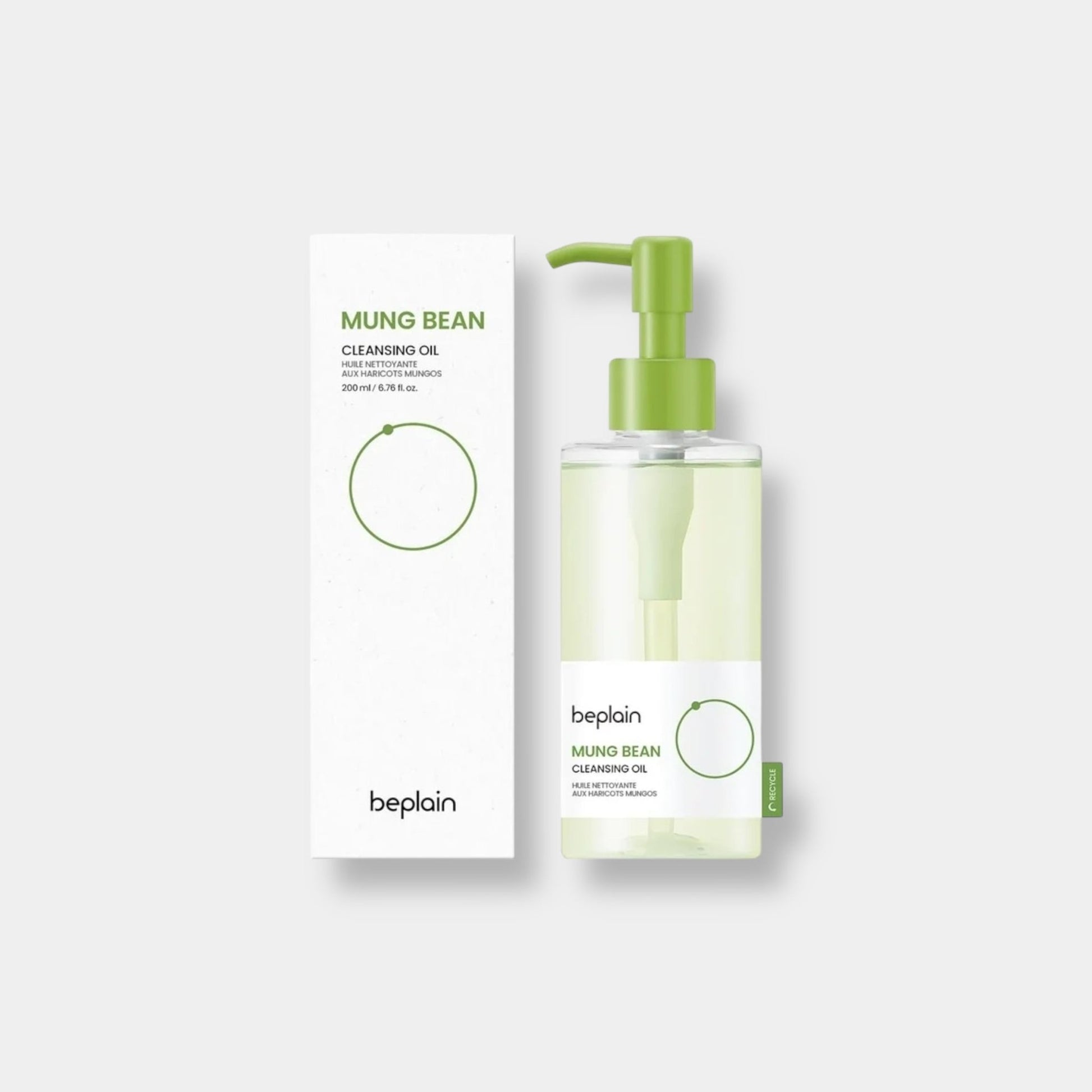 beplain Mung Bean Cleansing Oil 200ml زيت التنظيف بخلاصة فول المونج - Princess Cosmetics Qatar