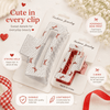 BIG SIZE Valentines Hair Clips مشابك شعر كبيرة الحجم لعيد الحب - Princess Cosmetics Qatar
