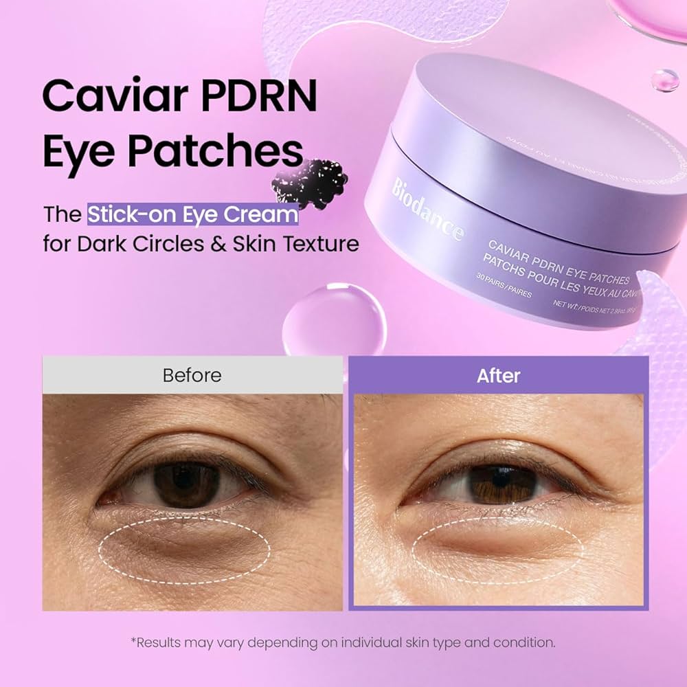 Biodance Caviar PDRN Eye Patches (30 Patches) لصقات العين كافيار بيودانس PDRN - Princess Cosmetics Qatar