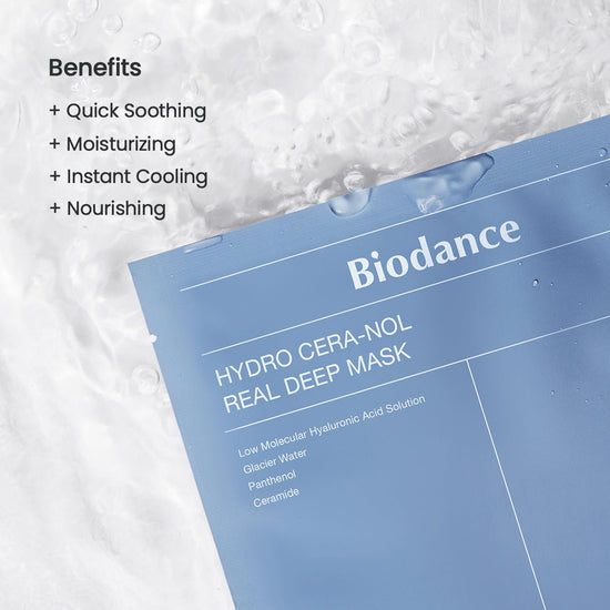 Biodance Hydro Cera - nol Real Deep Mask (1 Sheet) قناع بيودانس هيدرو سيرا نول العميق الحقيقي - Princess Cosmetics Qatar