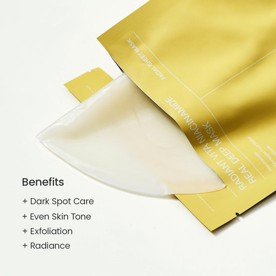 Biodance Radiant Vita Niacinamide Real Deep Mask (1 Sheet) قناع بيودانس راديانت فيتا نياسيناميد الحقيقي العميق - Princess Cosmetics Qatar