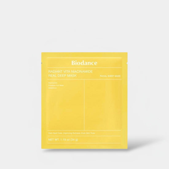 Biodance Radiant Vita Niacinamide Real Deep Mask (1 Sheet) قناع بيودانس راديانت فيتا نياسيناميد الحقيقي العميق - Princess Cosmetics Qatar