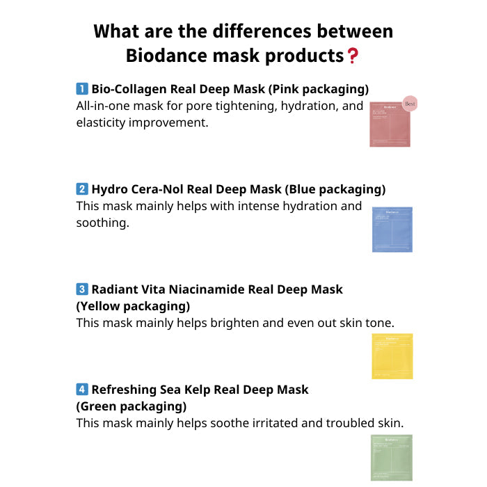 Biodance Refreshing Sea Kelp Real Deep Mask (1 Sheet) قناع بيودانس المنعش لعشب البحر الحقيقي - Princess Cosmetics Qatar