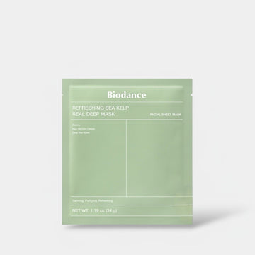 Biodance Refreshing Sea Kelp Real Deep Mask (1 Sheet) قناع بيودانس المنعش لعشب البحر الحقيقي - Princess Cosmetics Qatar