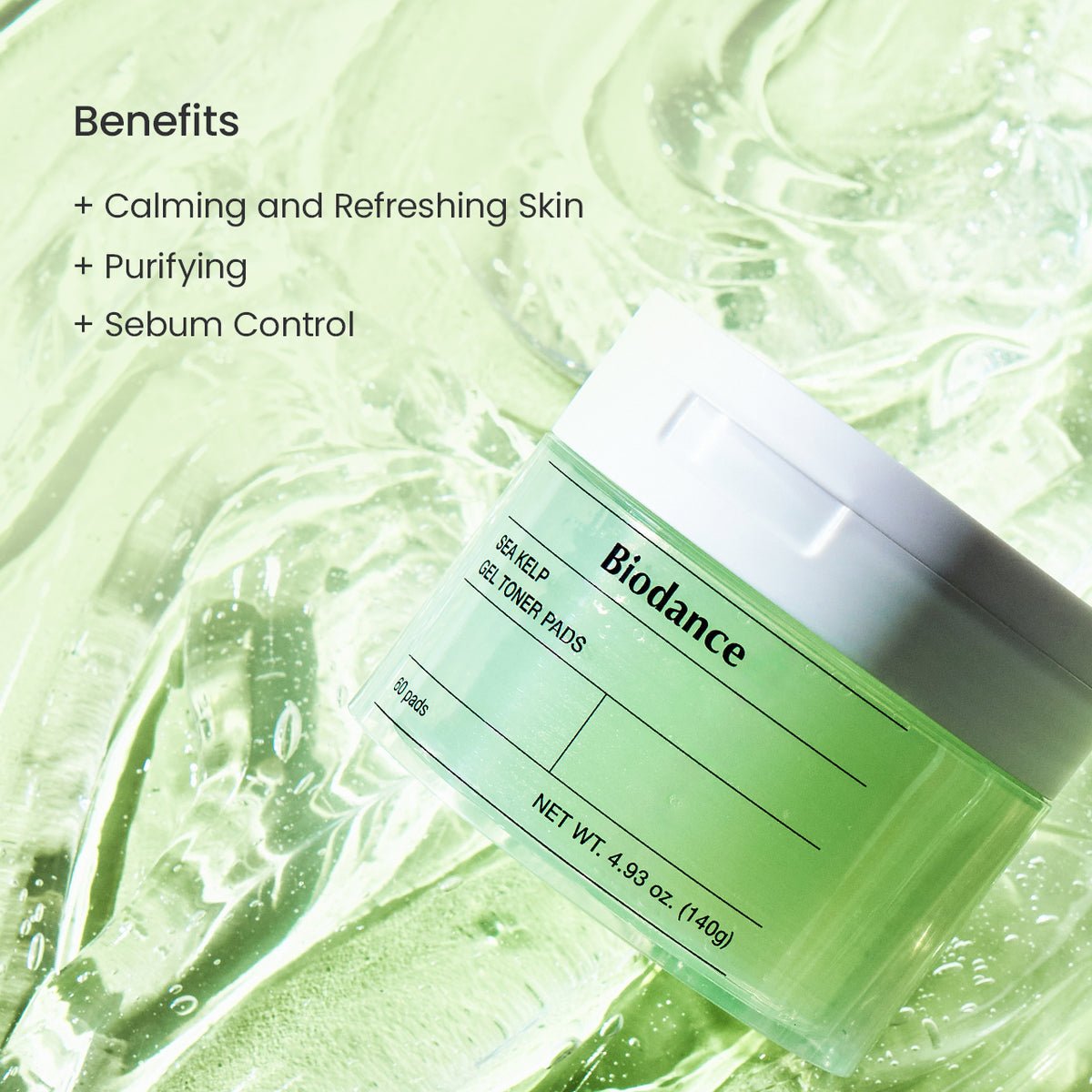 Biodance Sea Kelp Gel Toner Pads (60 Pads) وسادات تونر جل الأعشاب البحرية من بايودانس - Princess Cosmetics Qatar