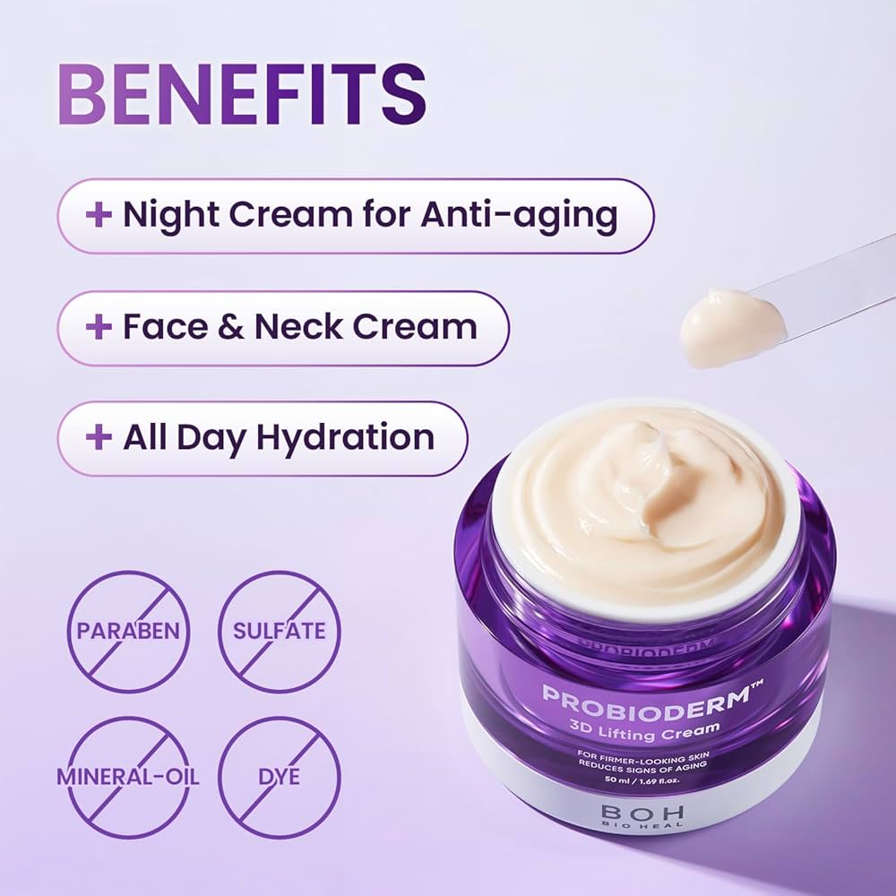 BIOHEAL BOH Probioderm 3D Lifting Cream 50ml كريم الرفع ثلاثي الأبعاد من بوه بروبيوديرم - Princess Cosmetics Qatar