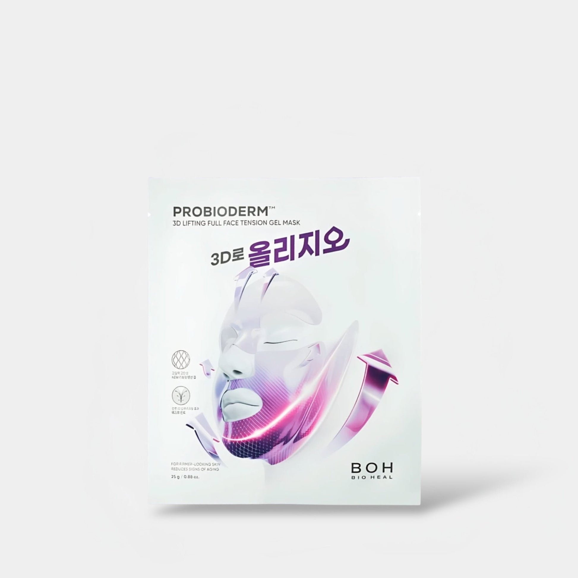 Bioheal BOH Probioderm 3D Lifting Full Face Tension Gel Mask (1 Sheet) قناع جل بيوهيل بروبيوديرم ثلاثي الأبعاد لشد الوجه بالكامل - Princess Cosmetics Qatar