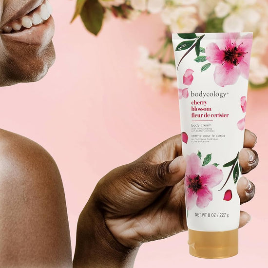 Bodycology Shea Butter Body Cream Cherry Blossom 227g كريم الجسم بزبدة الشيا من بوديكولوجي برائحة زهر الكرز - Princess Cosmetics Qatar