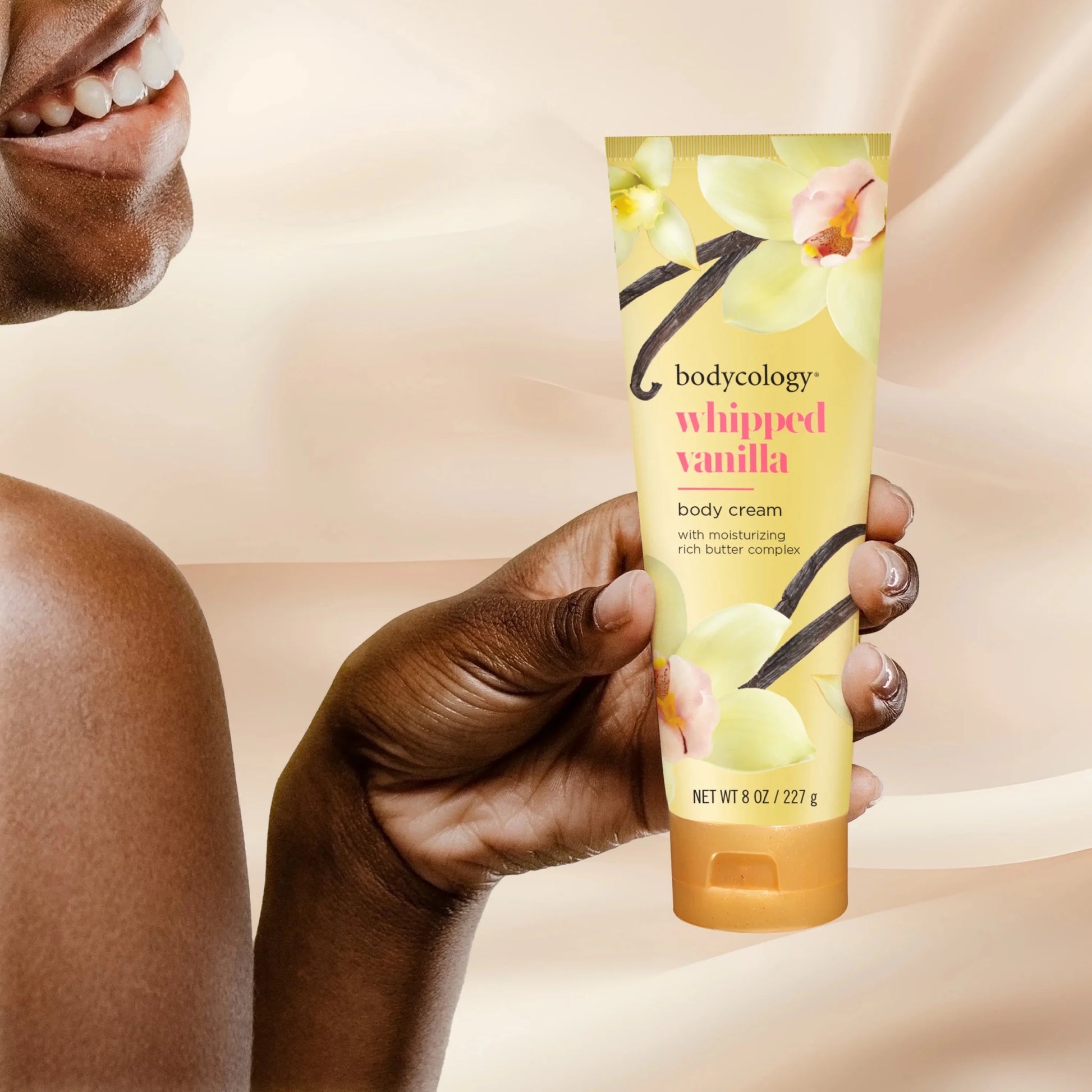 Bodycology Shea Butter Body Cream Whipped Vanilla 227g كريم الجسم بزبدة الشيا من بوديكولوجي برائحة الفانيليا المخفوقة - Princess Cosmetics Qatar