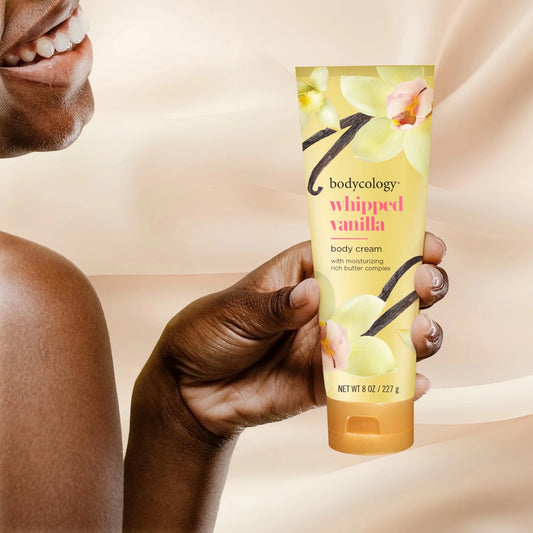 Bodycology Shea Butter Body Cream Whipped Vanilla 227g كريم الجسم بزبدة الشيا من بوديكولوجي برائحة الفانيليا المخفوقة - Princess Cosmetics Qatar