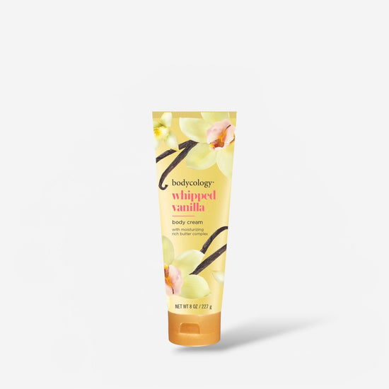 Bodycology Shea Butter Body Cream Whipped Vanilla 227g كريم الجسم بزبدة الشيا من بوديكولوجي برائحة الفانيليا المخفوقة - Princess Cosmetics Qatar