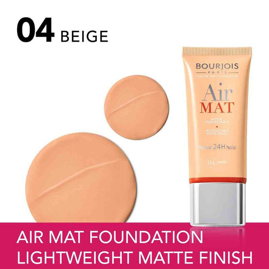 Bourjois Always Fabulous Air Mat Matte Foundation بورجوا أولويز فابولوس إير مات – كريم أساس مطفي - Princess Cosmetics Qatar